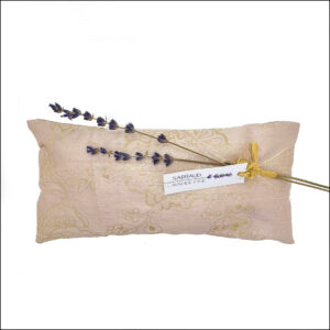 Coussin de méditation lavande soie rose
